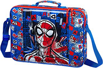 safta 612043385 Bolso Maletín Cartera extraescolares Spiderman, Multicolor