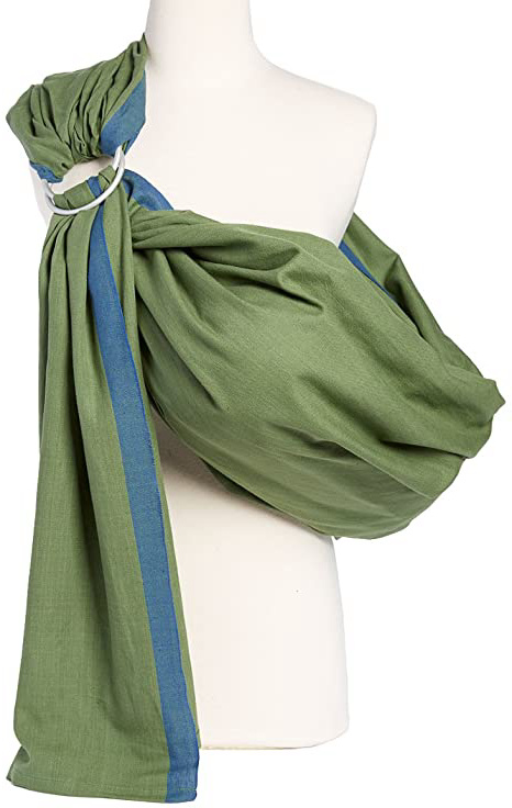 Hip Baby Wrap portabebé bandolera de anillas para bebés y niños pequeños (helecho)