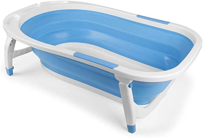 Bañera Bebé Plegable Azul