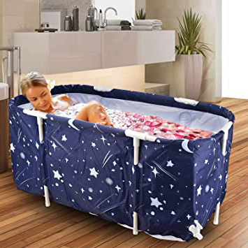 Vogvigo Bañera portátil plegable, bañera