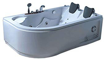 Bañera hidromasaje Model HAVANA 170 X 115 cm Bañera de esquina hidromasaje Spa Para 2 nueva