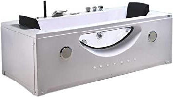 Bañera hidromasaje Model Harmony 180 x 90 cm Bañera de esquina spa hidromasaje Piscina - Terapia luz de colores Para 2 nueva