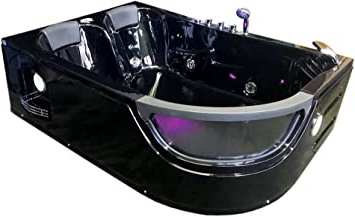 Bañera hidromasaje Modelo ORION 180 x 120 cm Para 2 Bañera de esquina hidromasaje Nueva Terapia luz de colores