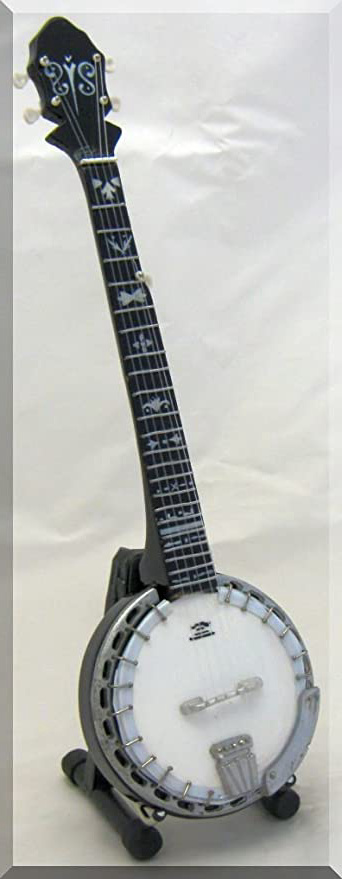 Earl Scruggs BANJO Bluegrass en miniatura para mostrar sólo