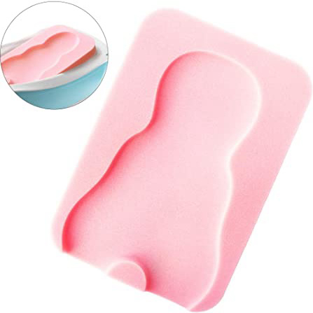 Esponja de baño para bebés Alfombra de baño suave para bebés Recién nacido Cojín antideslizante de espuma cómoda