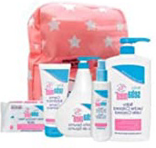 Baby Sebamed Canastilla Premium Rosa.Regalo Mochila.