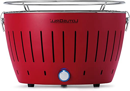 LotusGrill G-RO-34 - Barbacoa de carbón sin humo 35 x 26 x 23.4 , color rojo