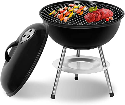 SunJas Barbacoas de Carbón Barbacoas de Carbón Parrilla de Barbacoa de Acero Inoxidable para Jardín Exterior BBQ