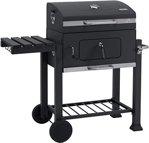 Tepro Toronto Click 2019 - Barbacoa de carbón/parrilla carro esmaltada, antracita/acero inoxidable