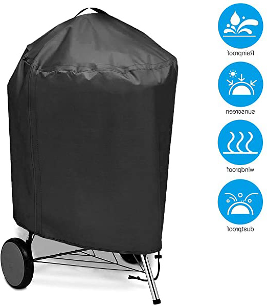 BACKTURE Funda Barbacoa, 420D Oxford Funda Protectora para Barbacoa BBQ Funda Anti-Viento/UV/Impermeabilidad Cubierta para Barbacoa para Weber, Brinkmann, Char Broil(77 * 90 * 77cm)