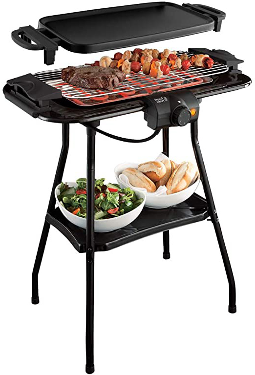 Russell Hobbs 20950-56 - Barbacoa (2000 W, Barbacoa, Eléctrico, 740 cm², Barril, Parrilla + plancha)