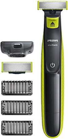 Philips QP2520/30 OneBlade - Recortador de barba, recorta, perfila y afeita, recargable
