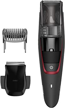 Philips BT7 BEARDTRIMMER Series 7000 Barbero con Sistema de aspiración BT7500/15, Negro, normal