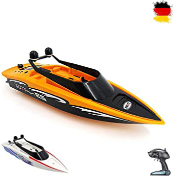 HSP Himoto 2,4 GHz RC teledirigido Yacht Speed Boot Katamaran Barco de Modelo con Top de Speed de Principiantes Jinling gboat, Ready to Run, Top de Diseño, Set Completo