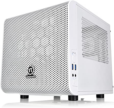 Thermaltake Core V1 Snow Edition Mini ITX Chassis - Caja de ordenador , blanco