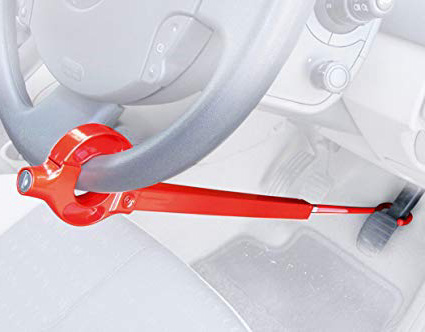 BLOKAUTO 571/B Barra Antirrobo Coche Volante Pedal Original Cierre Basculante