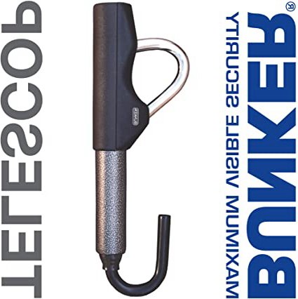 Bunker BT29B Barra Antirrobo Coche Telescópica Volante Pedal Alta Seguridad, 3 Llaves