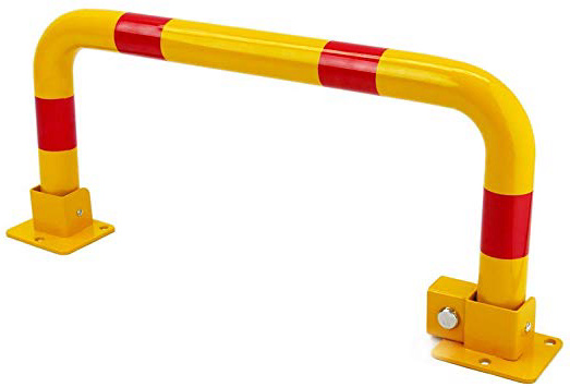 PrimeMatik - Barrera de Aparcamiento abatible Plegable con Cerradura 850 mm