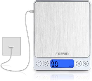 CHWARES Básculas digitales de cocina,