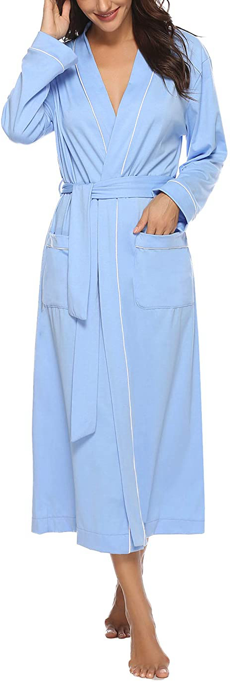Aibrou Bata para Mujer Algodón
