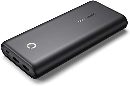 POWERADD EnergyCell Batería Externa Power Bank 20000mAh Cargador Móvil Portátil con 2 Salida USB para iPhone 11, iPad, AirPods, Samsung, Huawei, Xiaomi Redmi Note 7 y más-Negro
