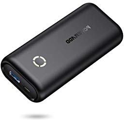 POWERADD EnergyCell Mini Power Bank 10000mAh Cargador Portátil Batería Externa con Salida de 2.4A Carga rápida para iPhone,Samsung,Xiaomi,Huawei,Tablets y más Dispositivos-Negro