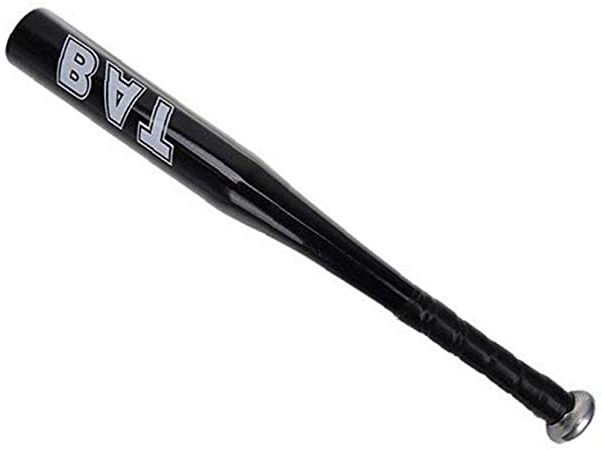 20 Pulgadas de Aluminio de béisbol Bate Bate de béisbol Agarre cómodo para los Deportes al Aire Libre Negro