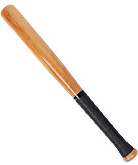 Latinaric Bate de béisbol de madera, autodefensa, Bate de béisbol sólido profesional, 54 cm, 64 cm, 74 cm, 84 cm