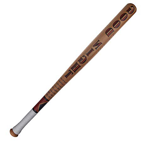 Udekit Bate de Béisbol de Madera Sólida para Harley Quinn Mujeres Niñas Niños Cosplay