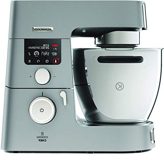 Kenwood Cooking Chef KCC9060S - Robot de Cocina por Inducción (20 - 180º), 1500W, Pantalla LCD, Bol 6.7L, Incluye Batidora de Vaso ThermoResist, Procesador de Alimentos y Pack Accesorios Inox Premium