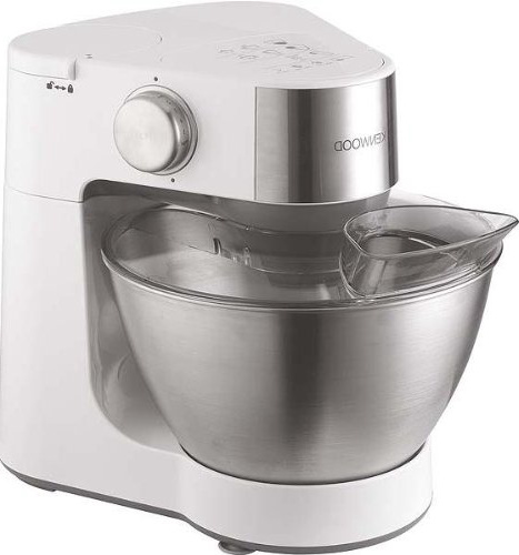 Kenwood Prospero KM242 Robot de Cocina, velocidad variable, 3 herramientas de mezclado y amasado, paquete de accesorios, 900 W, Acero Inoxidable, Plata y Blanco