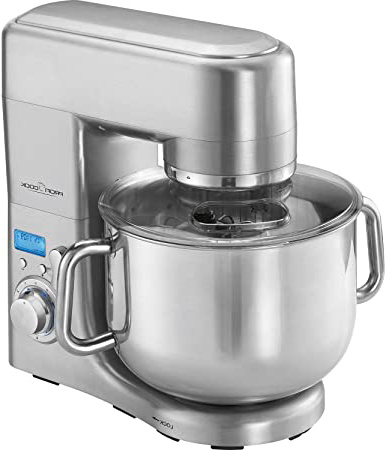 ProfiCook PC-KM 1096 Batidora amasadora semi-profesional, 10 L, 8 velocidades, 1500 W, 10 litros, Acero Inoxidable