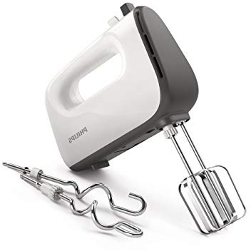 Philips Daily HR3740/00 - Batidora Amasadora, 450 W, 5 Velocidades, Color Blanco