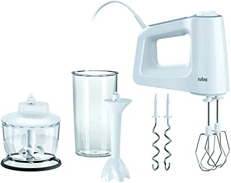 Braun MultiMix3 HM3100WH - Batidora de varillas, 500 W, 5 Velocidades, acero inoxidable, color blanco