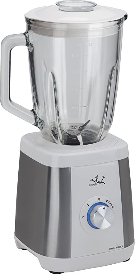 Jata BT797 Batidora de vaso, Capacidad: 1,5 litros, Pica hielo, Cuerpo de acero inoxidable, Cuchilla dentada de acero inox, 1.300 W de potencia, 2 velocidades + Pulse