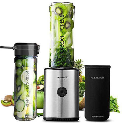 Batidora de Vaso Portátil, 10s Mezclar Rápidamente Willsence Mini Batidora Smoothie con 570ml Taza Libre de BPA con Base de Acero Inoxidable, 23000 RPM y 300W.
