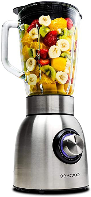 







Cecotec - Batidora de Vaso Americano de 1250 W de Potencia, con Cuchilla de 6 Hojas de Titanio Negro,Power Black Titanium 1800 (1200 W Mecánica)






