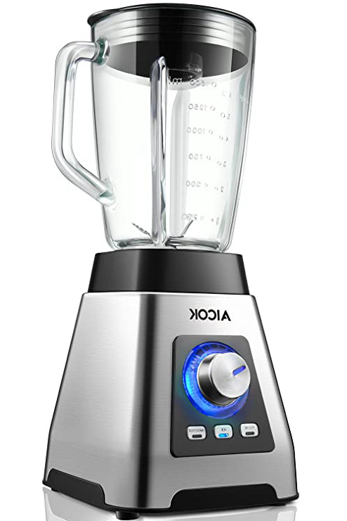 







Aicok Batidora de vaso, Batidora para Smoothie 1200W, 7 niveles de Potencia+Turbo,Vidrio Resistente al Calor 1.5L, 3 Programas (24000rpm, sin BPA), 6 Cuchillas de Acero Inoxidable






