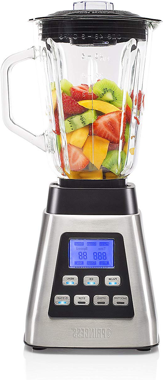 







Princess 212071 Power Deluxe Batidora de Vaso Potente, 1000 W y Pantalla LCD, Jarra de Vidrio, Ajustes preprogramados, Apta para picar hielo







