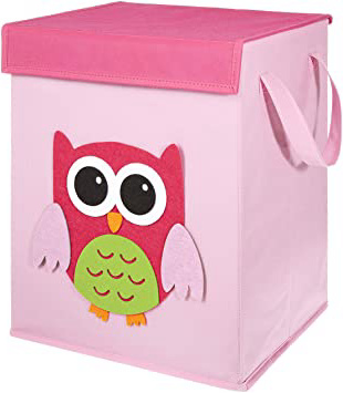 LOMOS caja para juguetes con diferentes motivos colorido y mucho espacio para almacenar (37x 30x 26cm)