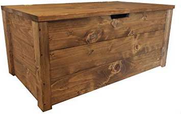 TOTAL WOOD 2012 Baúl con Tapa de almacenaje de Madera Interior Exterior Jardin 100x40x45h Disponible TANBIEN A Medida