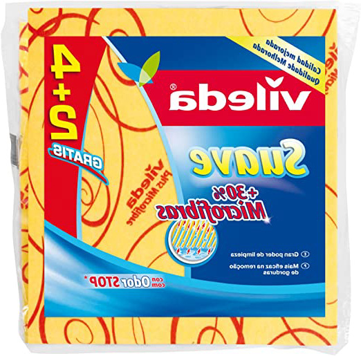 Vileda Suave - Bayetas suaves con 30% microfibras, 4+2 unidades gratis