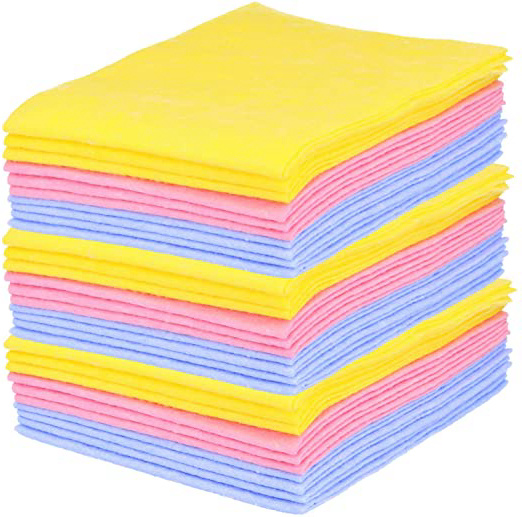 com-four® Toallas domésticas 30x, para Todo Uso Extremadamente absorbentes y duraderas, Reutilizables (Set 1 - Paños de Limpieza 30 Piezas)