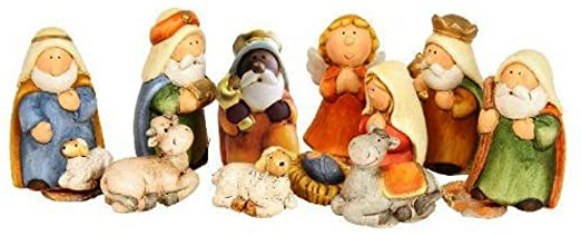 Timtina Juego de figuras de belén (11 piezas)
