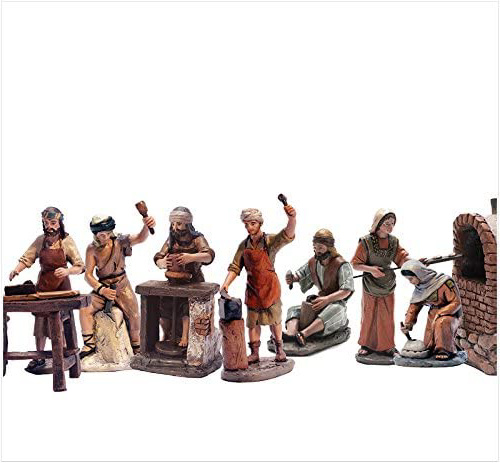 Triciclo Editores Belén Delprado J.L.Mayo - Artesanos 7 Figuras - Serie 11 cms BEL957