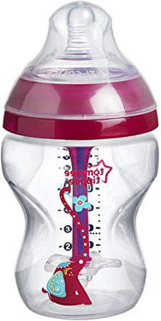 Tommee Tippee 42257675 - Biberón anticólico, 260 ml, rosa