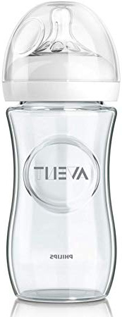 Philips Avent SCF053/17 - Biberón natural de cristal, 240 ml