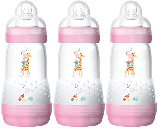 
                
                    
                    
                

                
                    
                    
                        MAM Easy Start - Botella anti-cólico esterilizante, flujo medio (los diseños pueden variar) - 260 ml (paquete de 3), rosa
                    
                

                
                    
                    
                
            