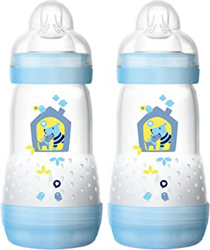 MAM Babyartikel 99921511 - Kit biberon (2 unidades), color azul, 260 ml