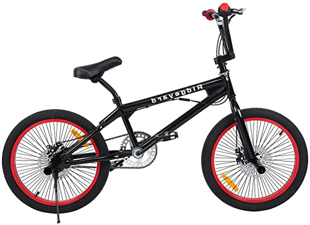 Ridgeyard Bicicleta BMX Free-style 20 pulgadas Rotor 360 °4 clavijas bmx bikes